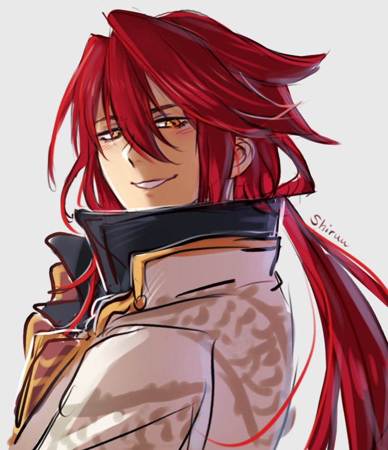 1boy, aaron_wei, artist_name, double-parted_bangs, eiyuu_densetsu, english_commentary, from_side, hair_between_eyes