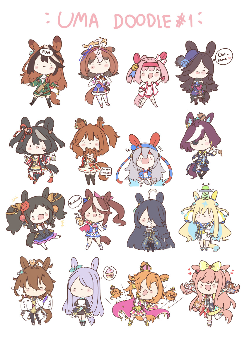 >_<, 6+girls, abduction, absurdres, agnes_digital_(full-color_fangirling)_(umamusume), agnes_digital_(umamusume), agnes_tachyon_(tach-nology)_(umamusume), agnes_tachyon_(umamusume)