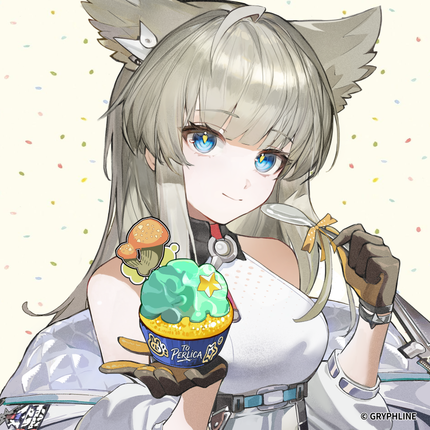 ahoge, animal_ears, arknights, arknights:_endfield, bare_shoulders, bird_ears, bird_girl, blue_eyes