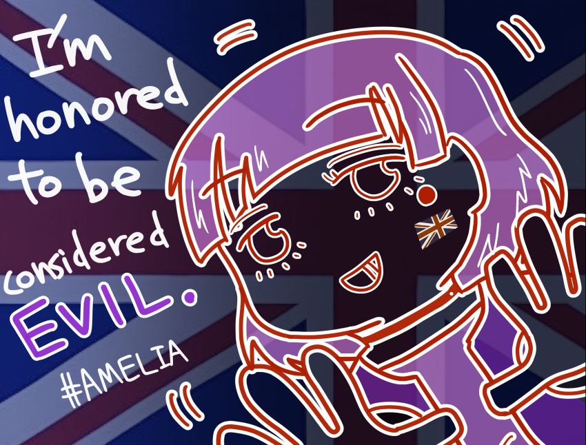 1girl, :d, absurdres, amelia_(pathways), blunt_bangs, choker, choukyouin, commentary_request