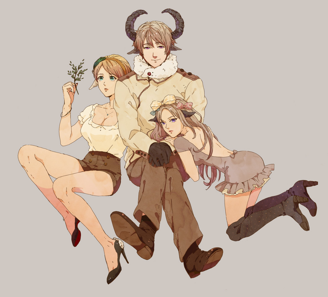 anklet, axis_powers_hetalia, back, belarus_(hetalia), blonde_hair, blouse, blue_eyes, boots