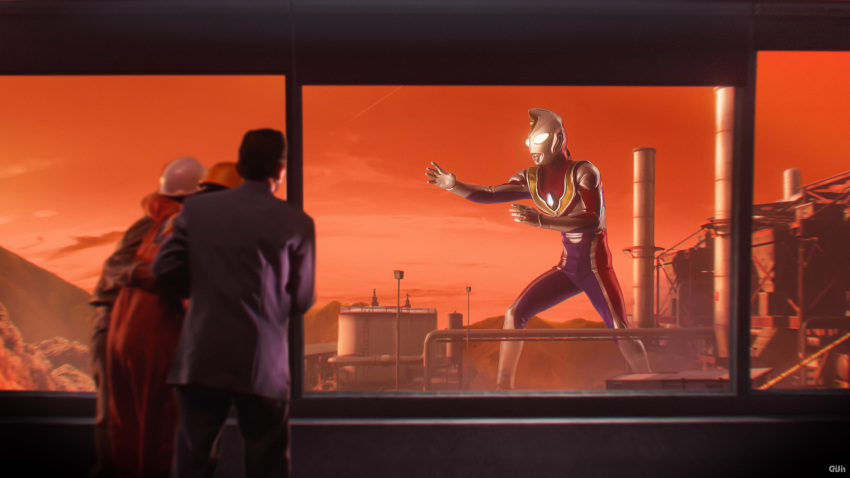 295609159hhj, 4boys, absurdres, alien, armor, blue_skin, blurry, breastplate