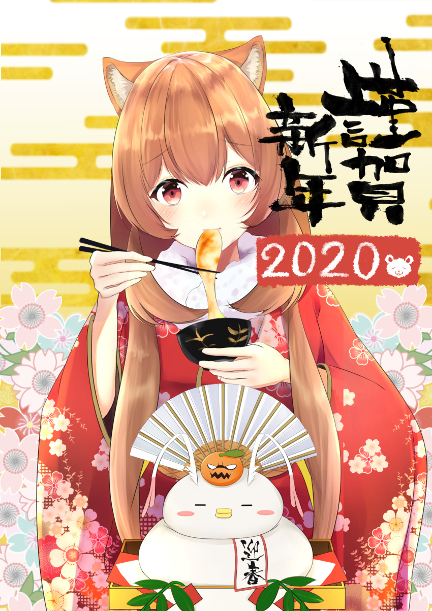 1girl, abstract_background, alternate_costume, animal_ear_fluff, animal_ears, balloon_(tate_no_yuusha_no_nariagari), banzai_mon, blush