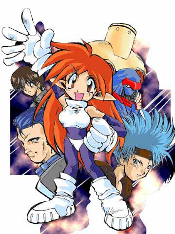 1girl, 4boys, alvan, arm_up, bad_id, black_bodysuit, black_sleeves, blue_eyes