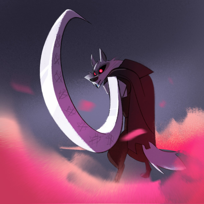 1boy, black_robe, black_sclera, blurry, blurry_foreground, colored_sclera, death_(entity), death_(puss_in_boots)