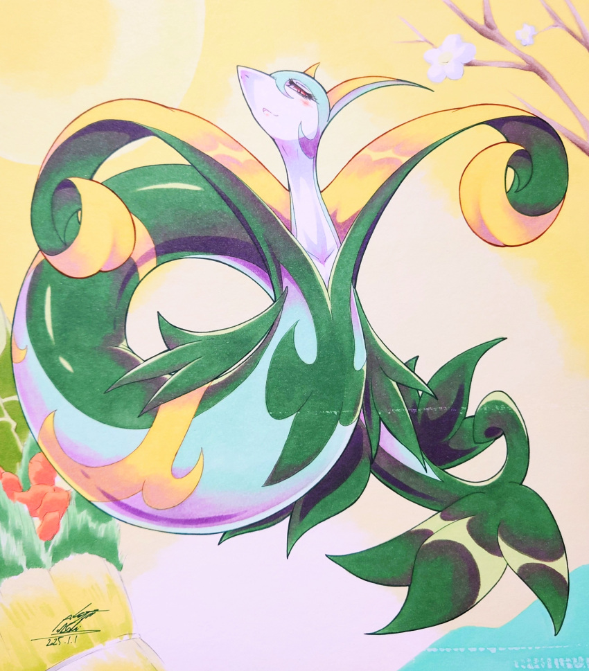 025aki, absurdres, commentary_request, dated, highres, looking_at_viewer, no_humans, pokemon