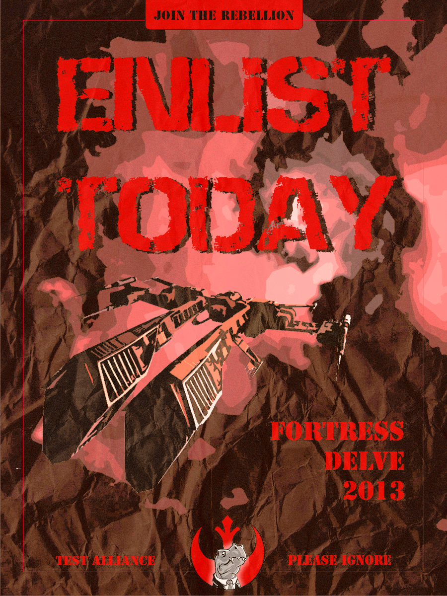 brutor_tribe_(eve_online), combat_ship_(eve_online), commentary, dated, davio911, english_commentary, english_text, eve_online, frigate_(eve_online), highres, logo, military_vehicle, minmatar_republic_(eve_online), no_humans, poster_(medium), propaganda, red_theme, rifter_(eve_online), science_fiction, spacecraft, vehicle_focus