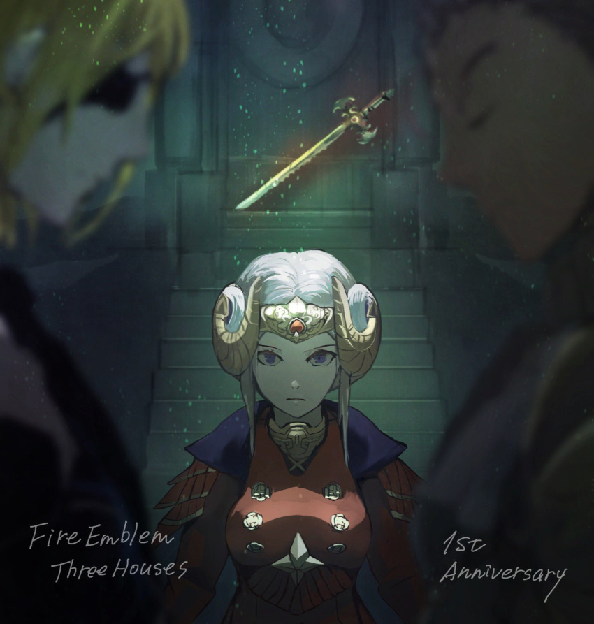 anniversary, cape, claude_von_riegan, claude_von_riegan_(timeskip), commentary_request, copyright_name, dimitri_alexandre_blaiddyd, dimitri_alexandre_blaiddyd_(timeskip)