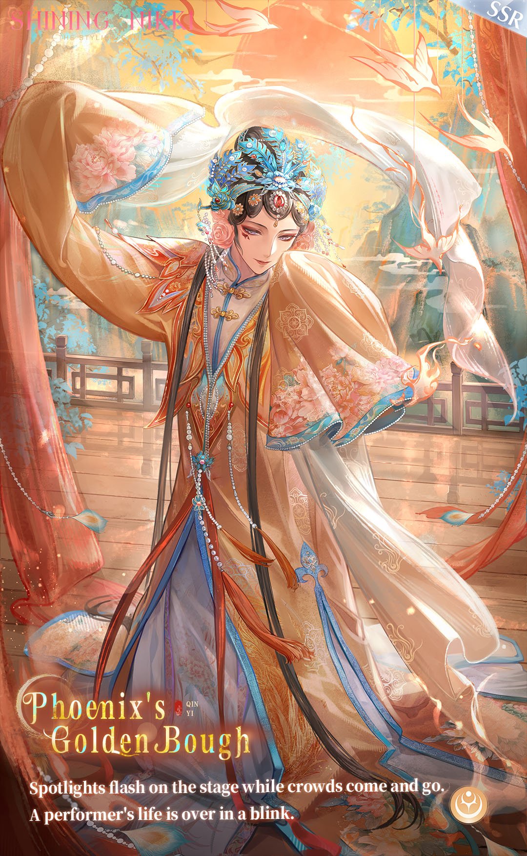 1boy, absurdly_long_sidelocks, artist_request, black_hair, blue_crown, blue_eyes, cape, character_name