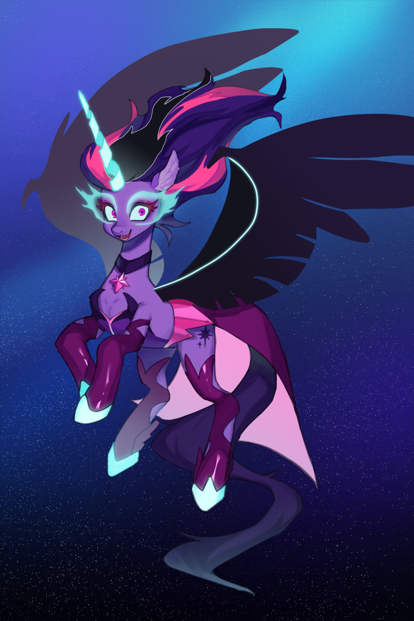 :d, absurdres, animal, animal_focus, animalization, black_choker, black_hair, black_wings