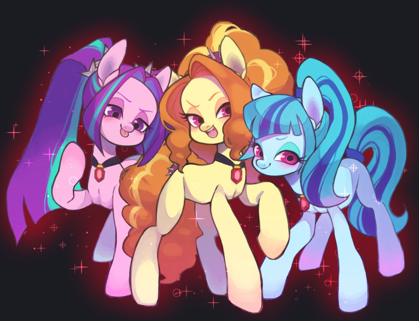 :d, :p, adagio_dazzle, animal, animal_focus, animalization, aqua_hair, aria_blaze