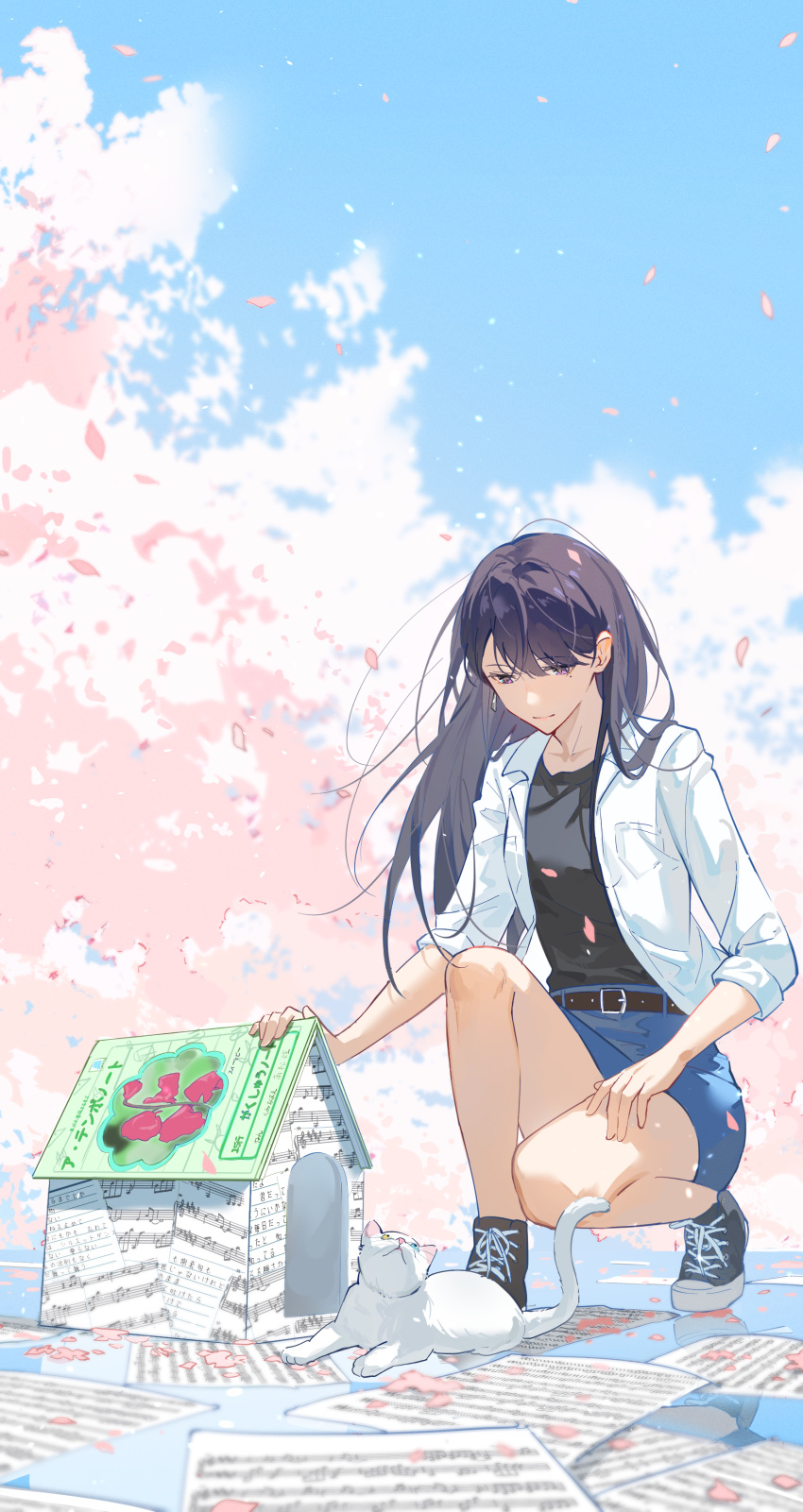 1girl, absurdres, animalization, artist_request, bang_dream!, bang_dream!_it's_mygo!!!!!, belt, black_belt