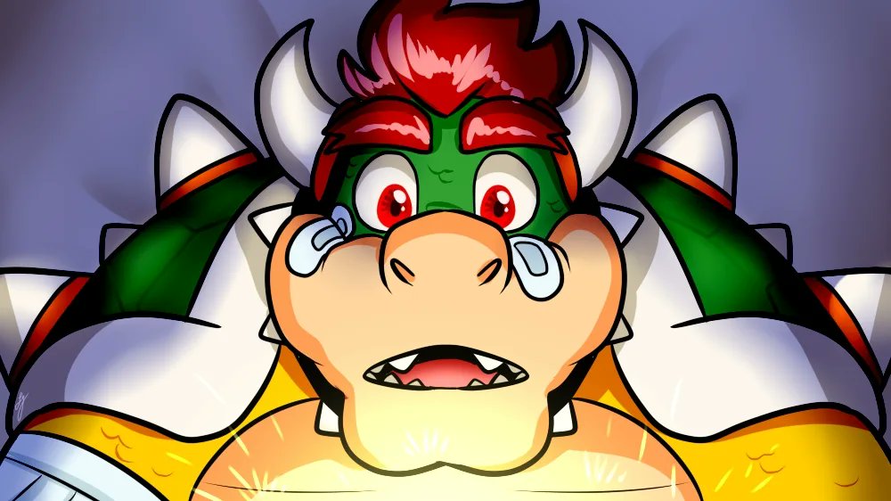 1boy, bandages, bowser, male_focus, mario_&amp;_luigi:_bowser's_inside_story, mario_&amp;_luigi_rpg, natsukothemun, red_hair, solo, spiked_shell, spikes, spiky_hair, super_mario_bros., turtle_boy, turtle_shell