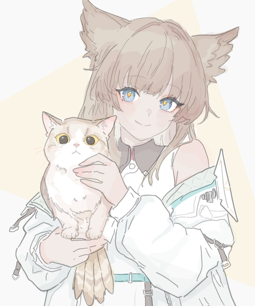 animal_ears, arknights, arknights:_endfield, bird, bird_ears, bird_tail, blue_eyes, highres