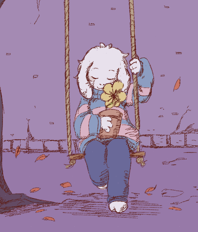 1other, 2016, 2d, alternate_species, ambiguous_gender, barefoot, blue_pants, blue_sweater