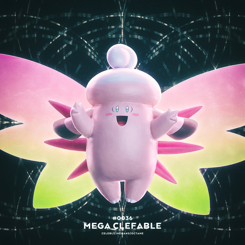 3d, :d, artist_name, blush, blush_stickers, character_name, cinema_4d_(medium), clefable