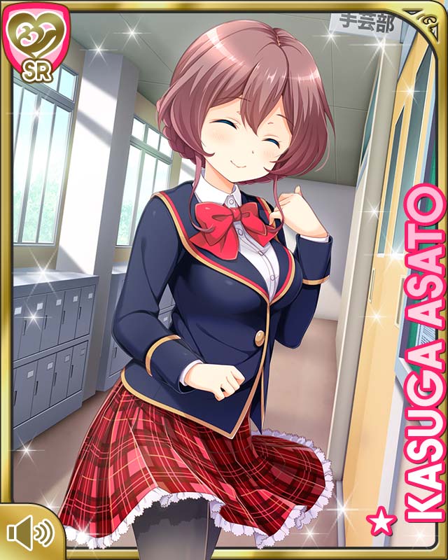 1girl, ^v^, asato_kasuga, black_pantyhose, bow, bowtie, braid, breasts