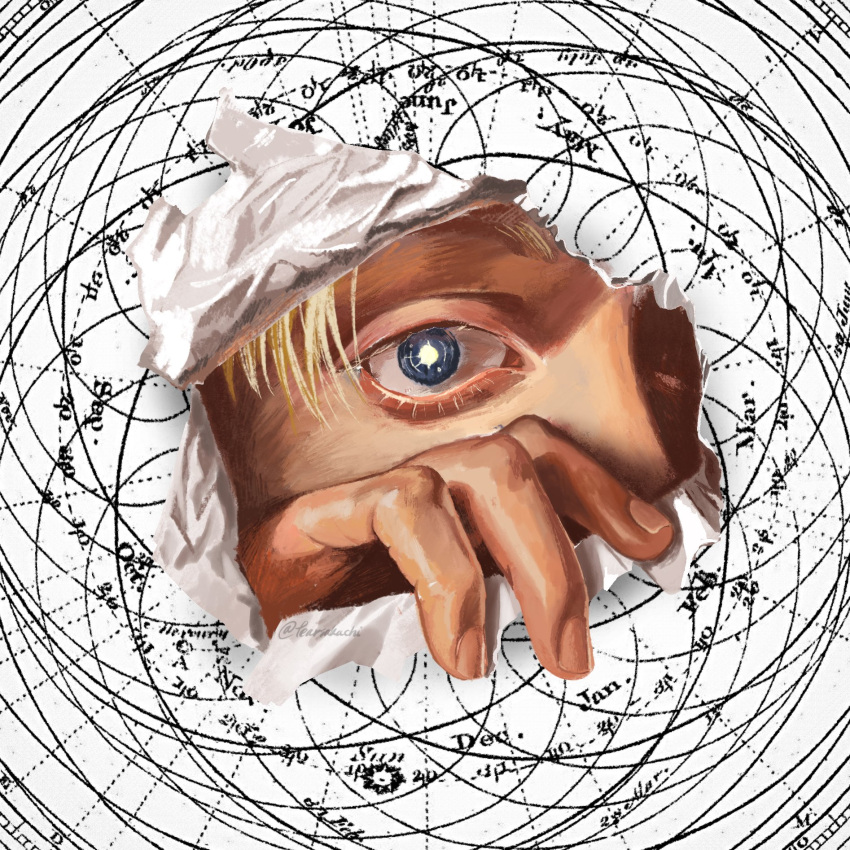 1boy, blonde_hair, blue_eyes, chi.:_chikyuu_no_undou_ni_tsuite, fingernails, geocentrism, highres, looking_at_viewer