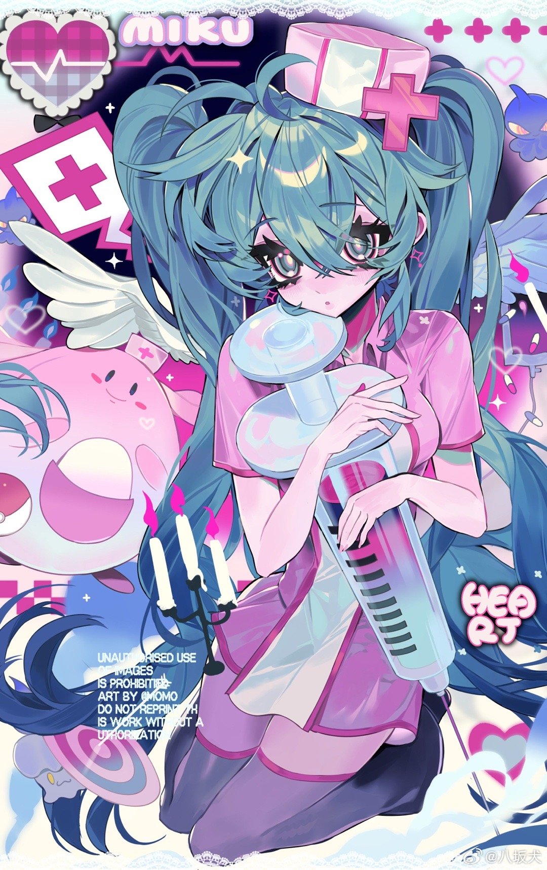 1girl, :o, aqua_eyes, aqua_hair, artist_name, character_name, chinese_commentary, commentary_request