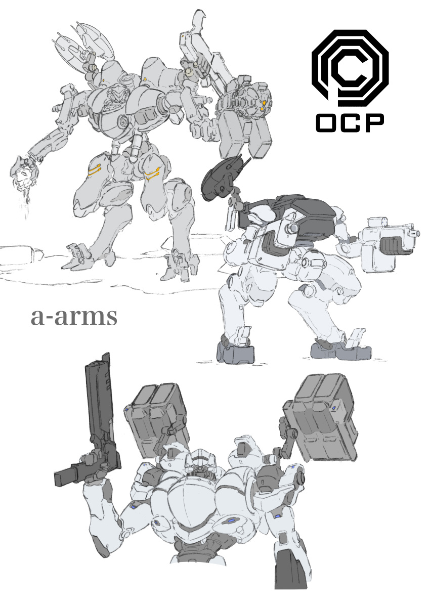 a-arms, absurdres, arm_cannon, armor, armored_core, armored_core_vi:_fires_of_rubicon, auto-9, cain_(robocop)