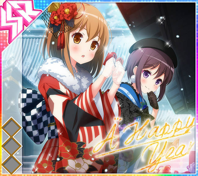 2girls, :o, album_cover, amane_ai, architecture, beret, black_gloves, black_hat