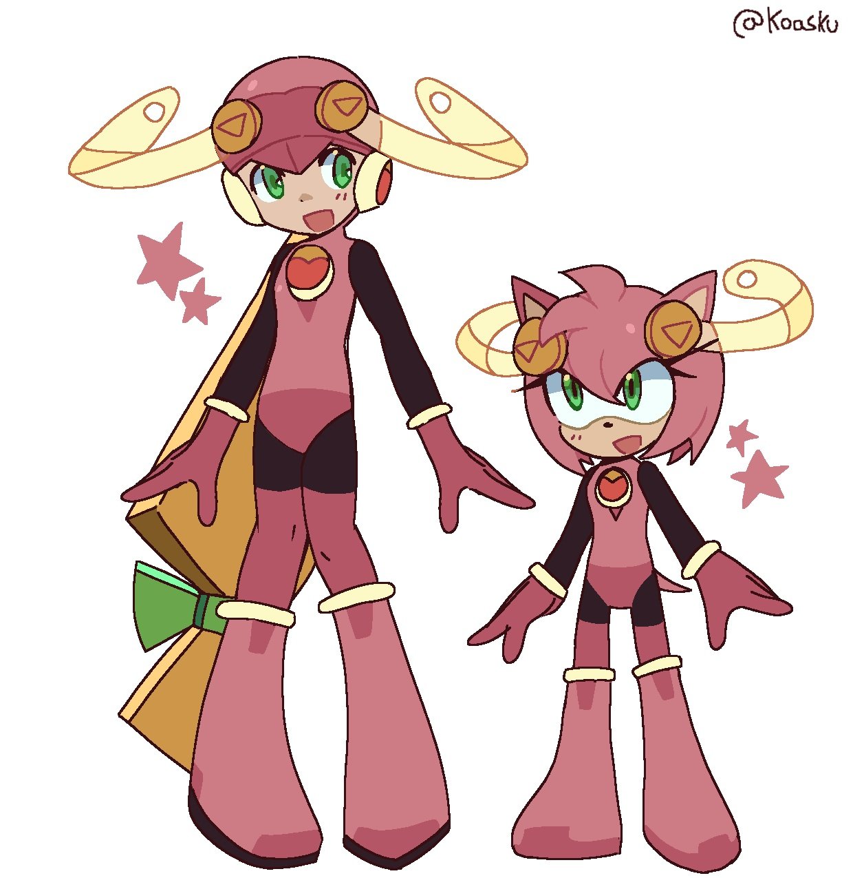 2girls, amy_rose, black_bodysuit, blonde_hair, bodysuit, cosplay, crossover, full_body