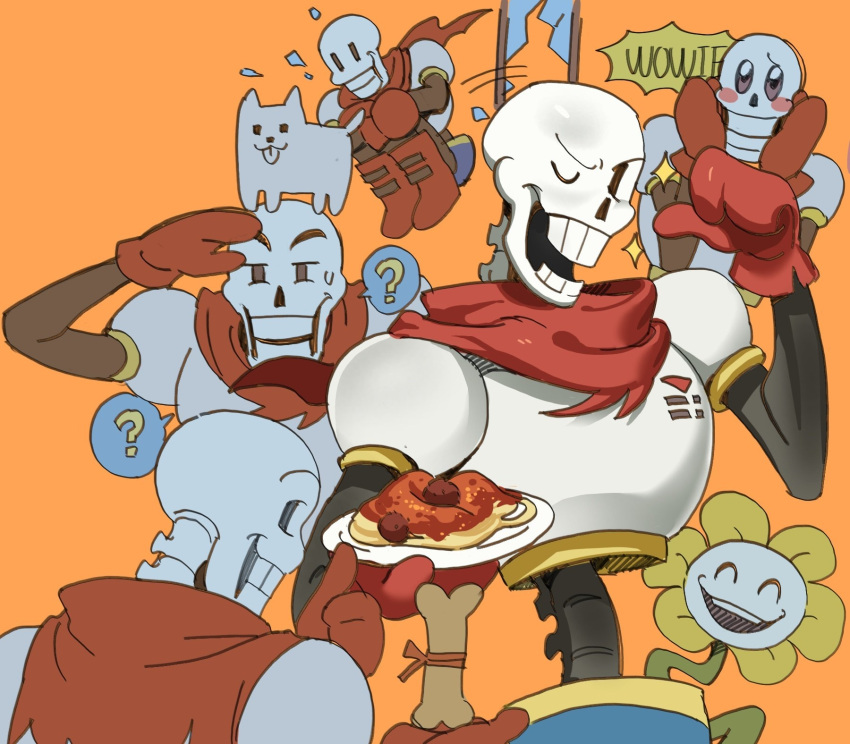 2025, 2boys, 2d, ?, ^_^, animal, annoying_dog, armor