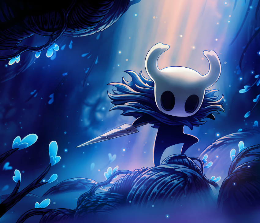 1other, absurdres, ari_gibson, bioluminescence, black_skin, bug, cave_interior, chitin