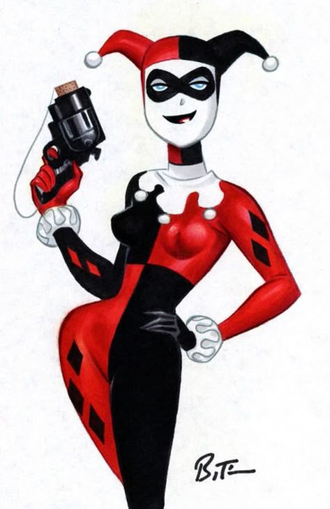 1girl, batman:_the_animated_series, batman_(series), black_bodysuit, black_lips, bodysuit, bruce_timm, concept_art