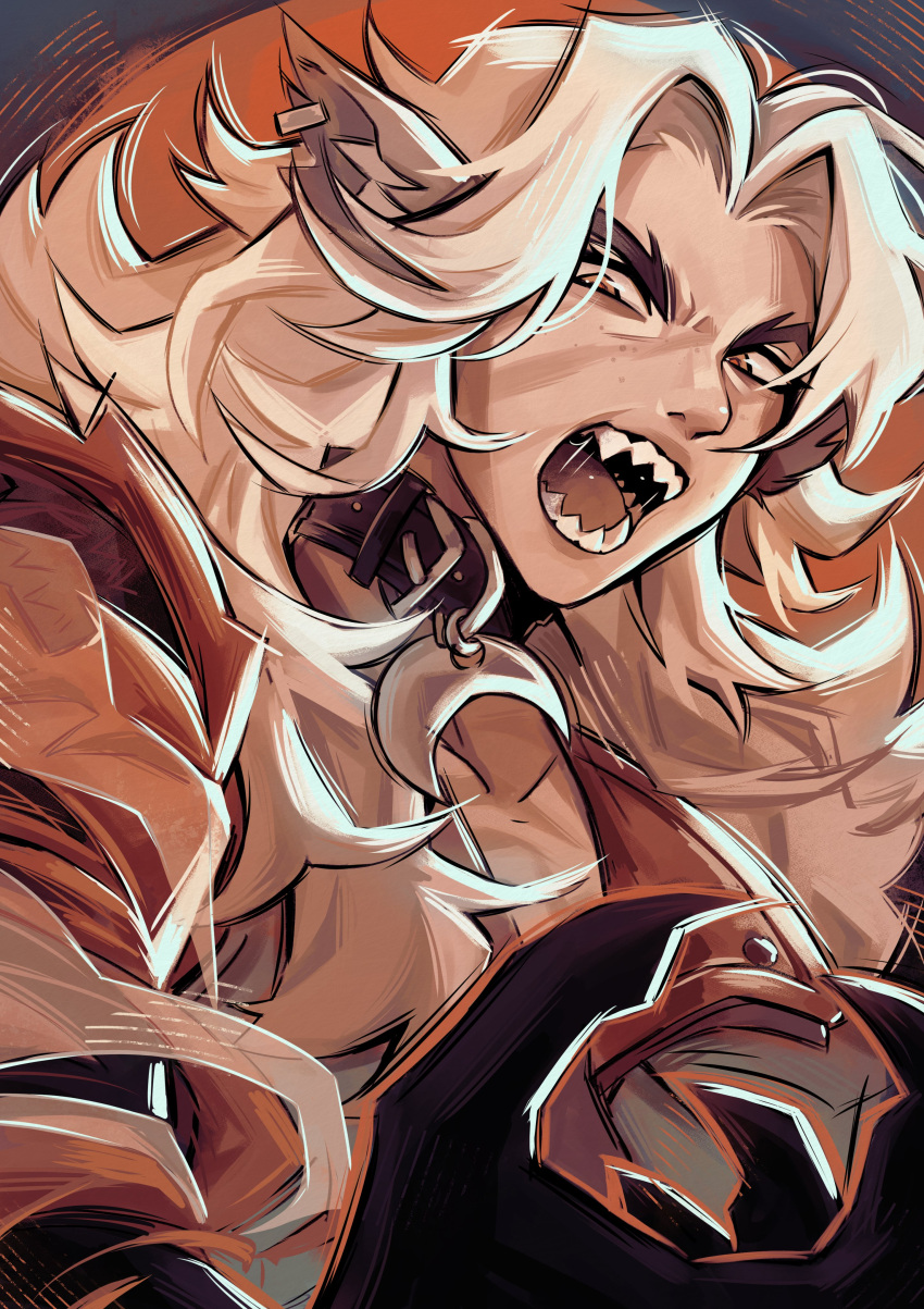 absurdres, animal_collar, animal_ears, collar, commentary, deadlock_(game), elliboon, english_commentary