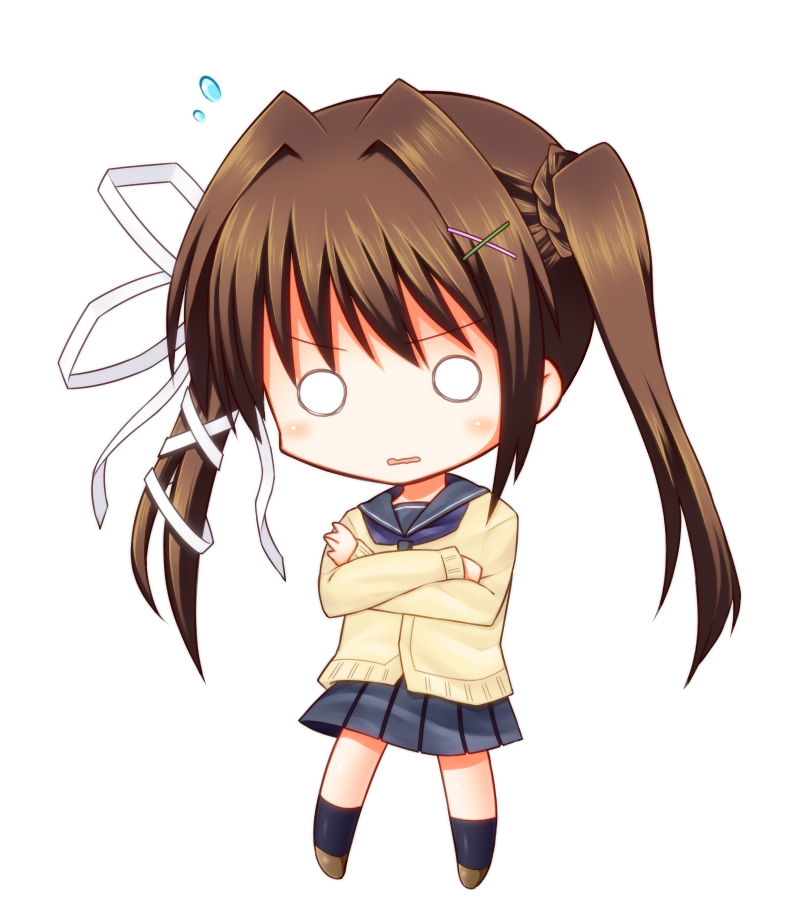 1girl, black_socks, blue_neckerchief, blue_sailor_collar, blue_skirt, blush, brown_hair, brown_shoes