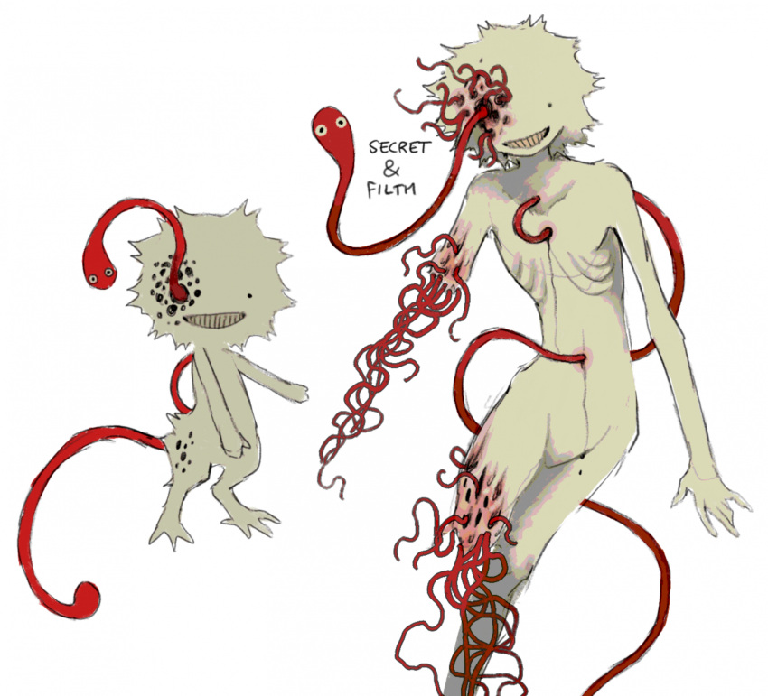 1other, amputee, chibi, chibi_inset, commentary, english_commentary, filth_(jejejunum), grin