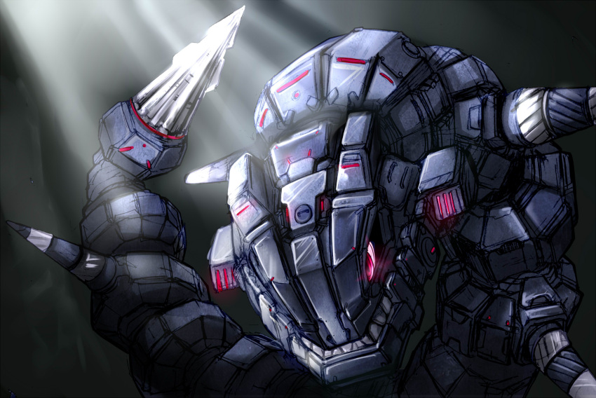 1other, cave, check_commentary, commentary_request, drill, drill_tail, glowing, glowing_eyes
