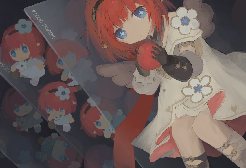 1girl, absurdres, angel_wings, asymmetrical_footwear, black_gloves, black_hairband, blue_eyes, braid