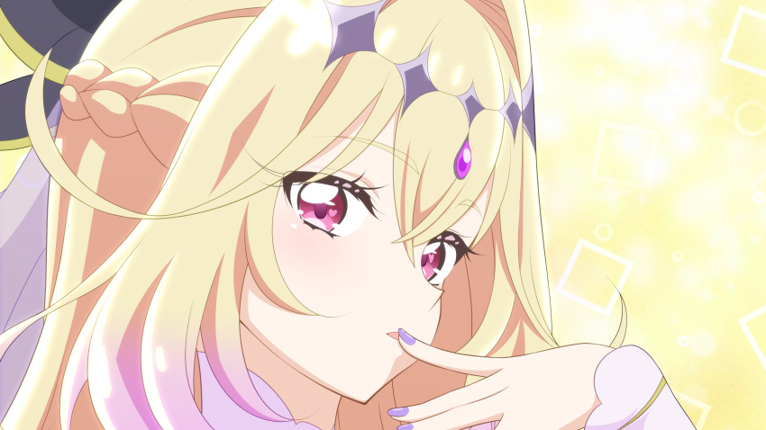 1girl, absurdres, black_bow, blonde_hair, bow, braid, close-up, commentary