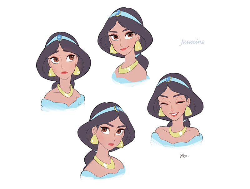 1girl, aladdin_(disney), aladdin_(disney)_(cosplay), aladdin_(movie), arabian_clothes, bare_shoulders, black_hair, breasts