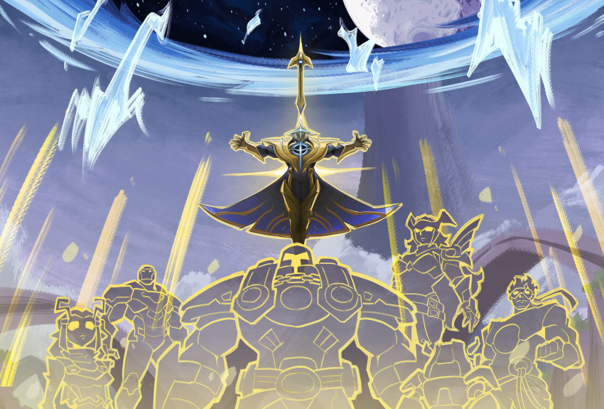 2girls, 4boys, absurdres, adam_warlock, adam_warlock_(cosmic_warlock), angela_(marvel), antennae, armor