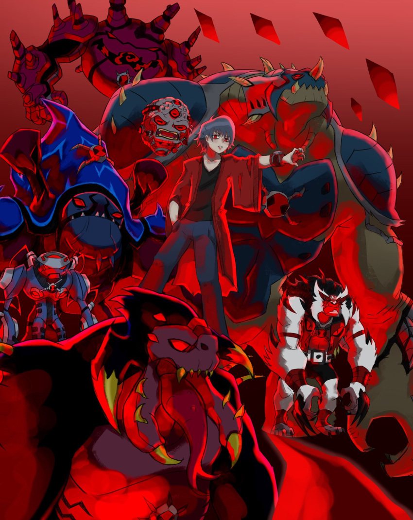 6+boys, albedo_(ben_10), alien, ankleband, armband, armor, articguana, belt