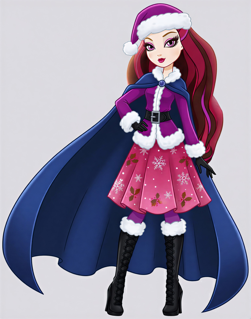 absurdres, boots, cape, ever_after_high, highres, knee_boots, mattel, non-web_source