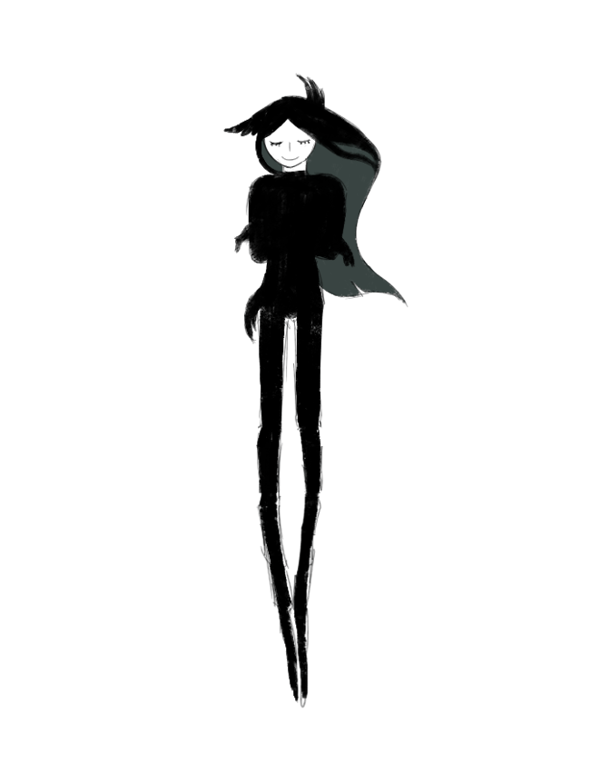 1boy, androgynous, animated, animated_gif, arthropod_limbs, black_hair, black_tail, closed_eyes