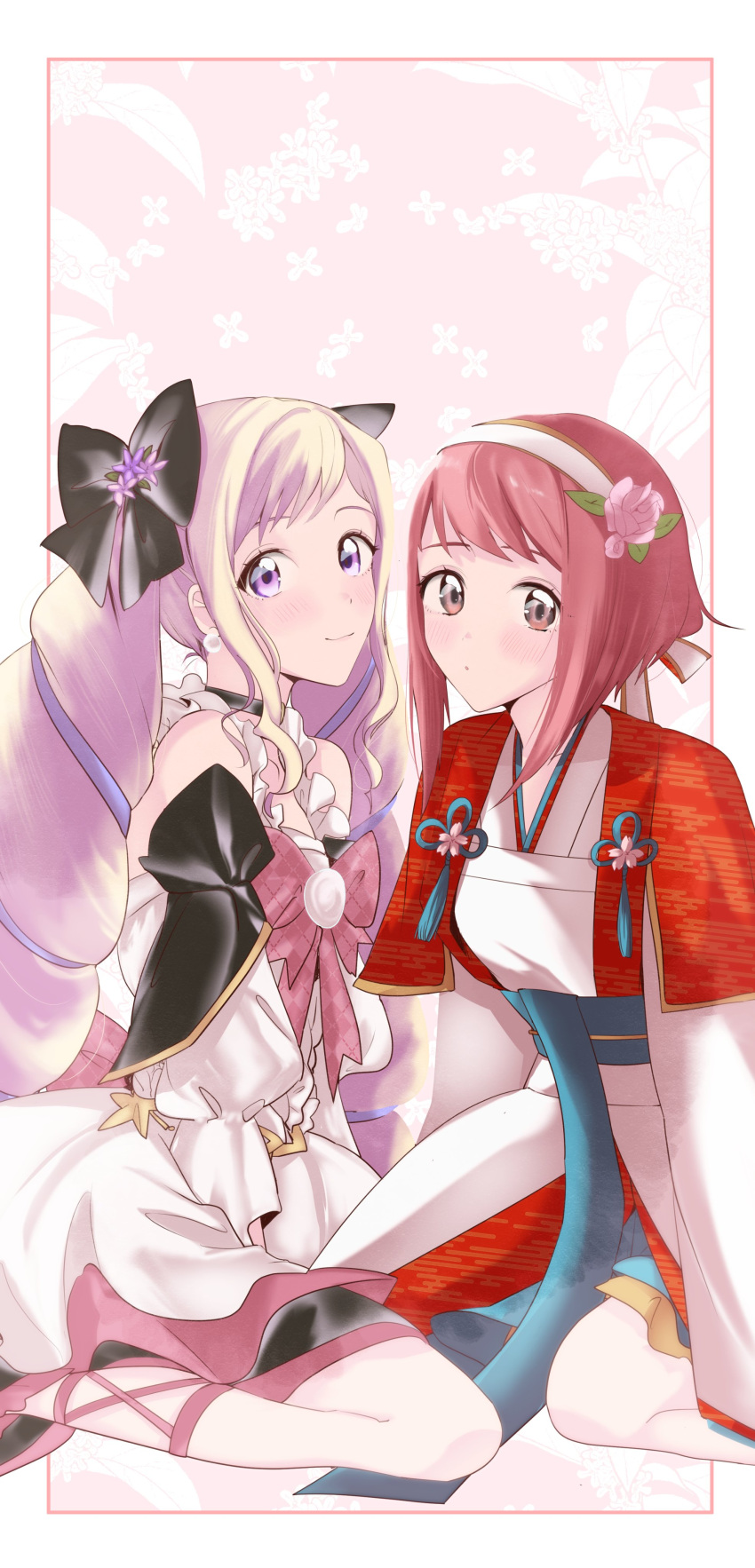 2girls, absurdres, blonde_hair, drill_hair, elise_(fire_emblem), elise_(valentine)_(fire_emblem), fire_emblem, fire_emblem_fates