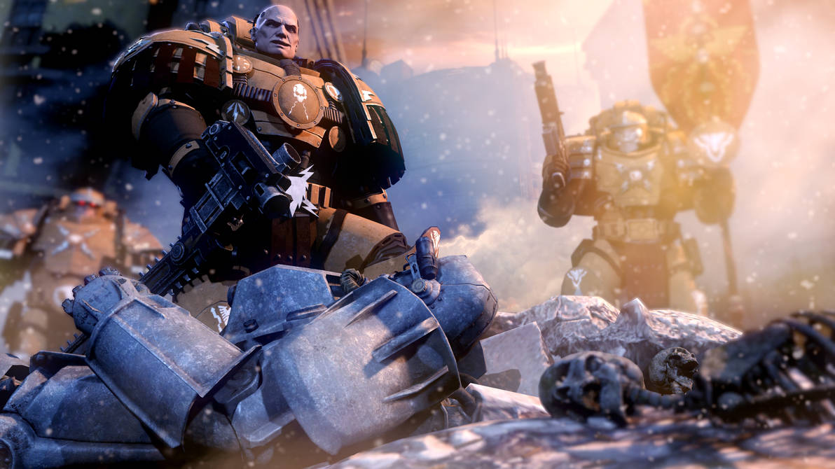 3d, 4boys, aiming, antennae, armor, armored_boots, bald, banner