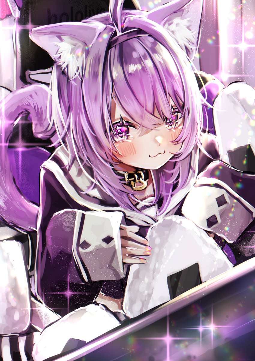 1girl, :3, absurdres, ahoge, animal_ears, cat_ears, cat_girl, cat_tail