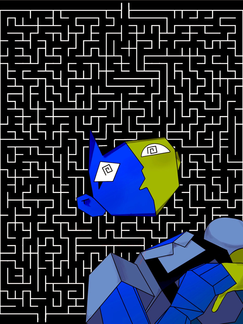 2d, black_background, confused, disassociation, ena, ena_(ena), ena_(series), ena_(web_series)