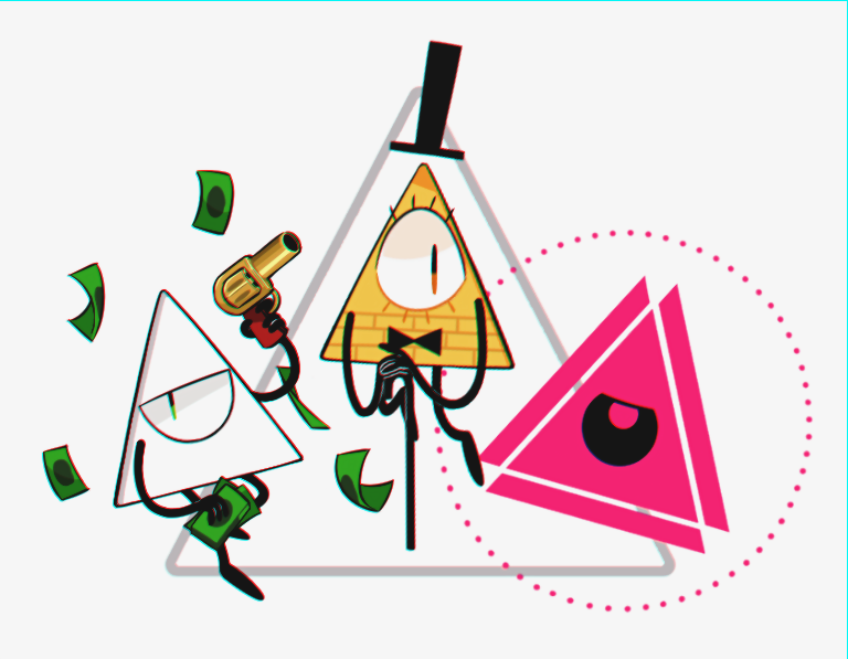 3others, barracuda_boss_(just_shapes_&amp;_beats), bill_cipher, black_bow, black_bowtie, black_hat, bow, bowtie