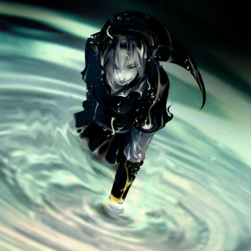 belt, black_hair, closed_eyes, dark, dark_link, dark_persona, eyes_closed, grey_skin
