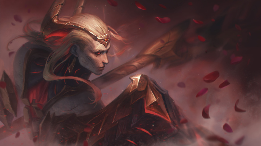 1boy, bird, crow, gradient_hair, highres, league_of_legends, long_hair, multicolored_hair