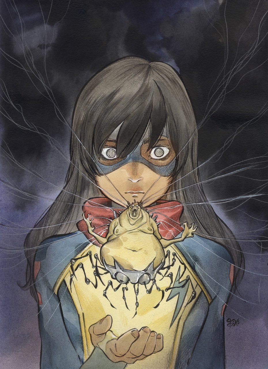 1boy, 1girl, @_@, black_hair, character_request, comic_cover, cover, cover_page