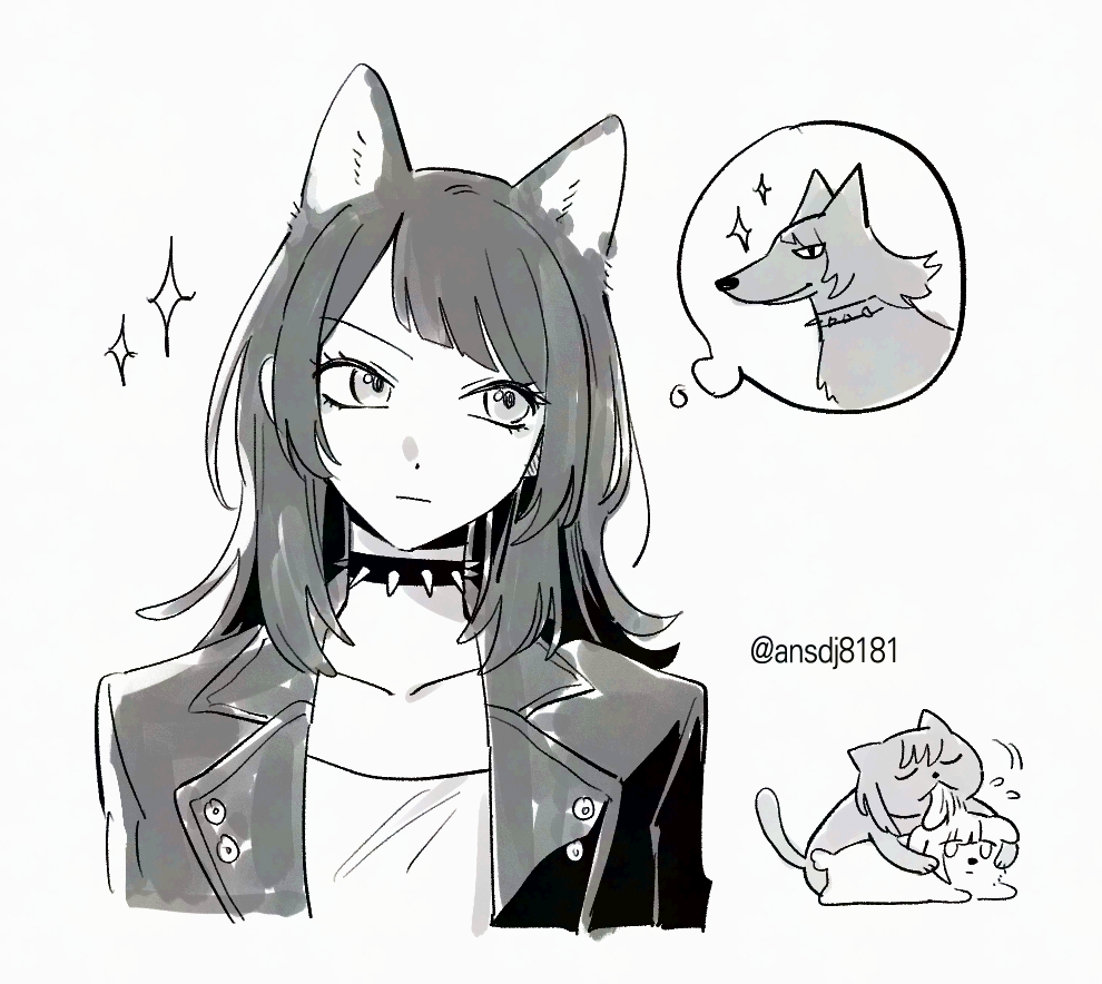 1girl, animal_ears, animalization, bak_pep, bang_dream!, bang_dream!_it's_mygo!!!!!, cat, choker