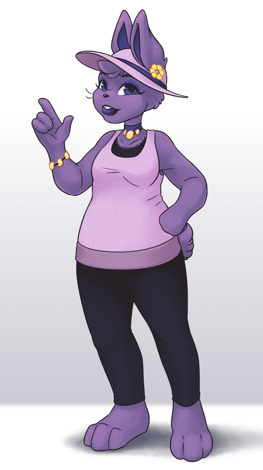 1girl, 2021, 2d, animal_ears, anthro, barefoot, black_pants, body_fur